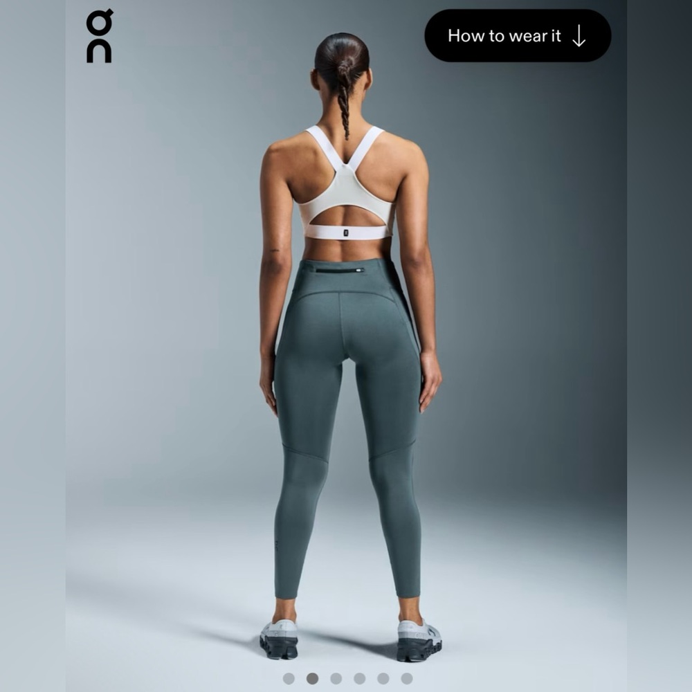 NWT π ON CLOUD Climate Performance Flex Bra Running Sports Bra - undyed white - Picture 9 of 14